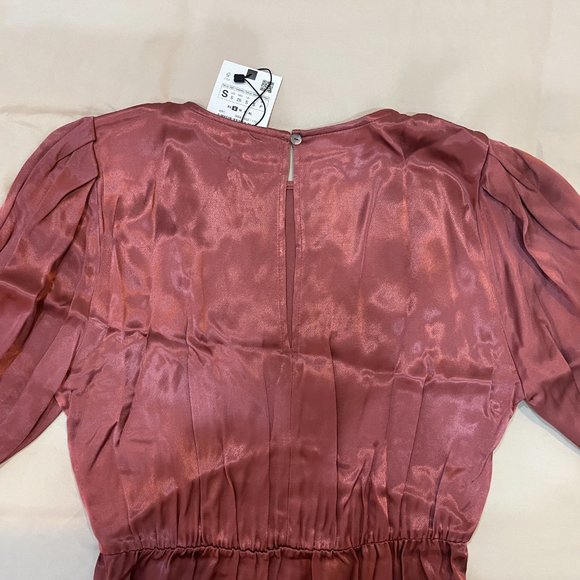 Zara Satin Effect Mini Dress - Picture 4 of 4